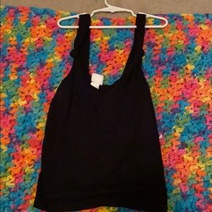 H and M cropped tank top. Never worn. Navy blue